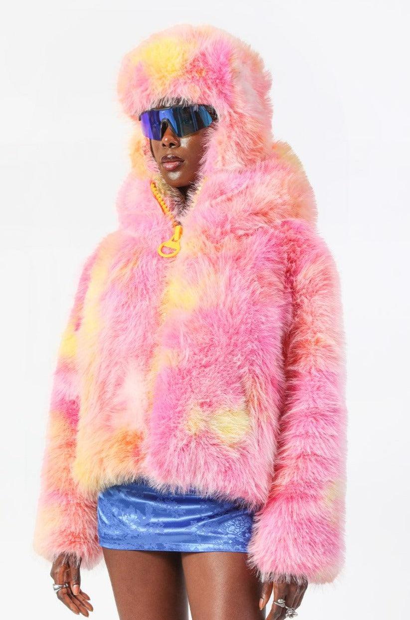 Festival faux cheap fur coat