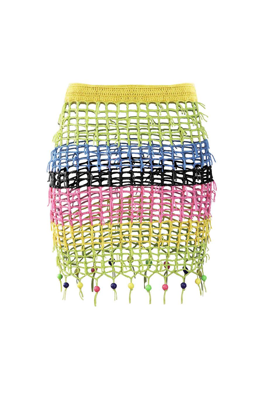 Bonet Crochet Multi Color Mini Skirt - Elsie & Fred