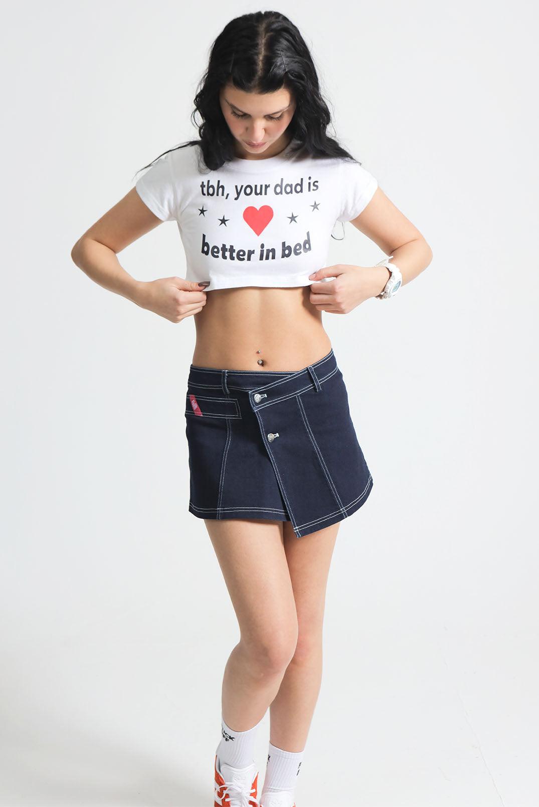y2k white fitted slogan logo cropped fitted baby T-shirt, vintage inspired with cap sleeves