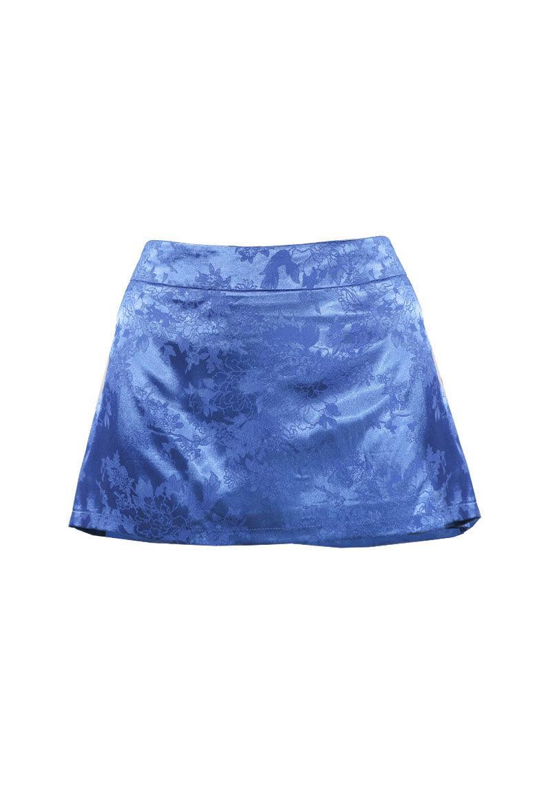 Marla Low Rise Skirt in Cobalt Blue - Elsie & Fred