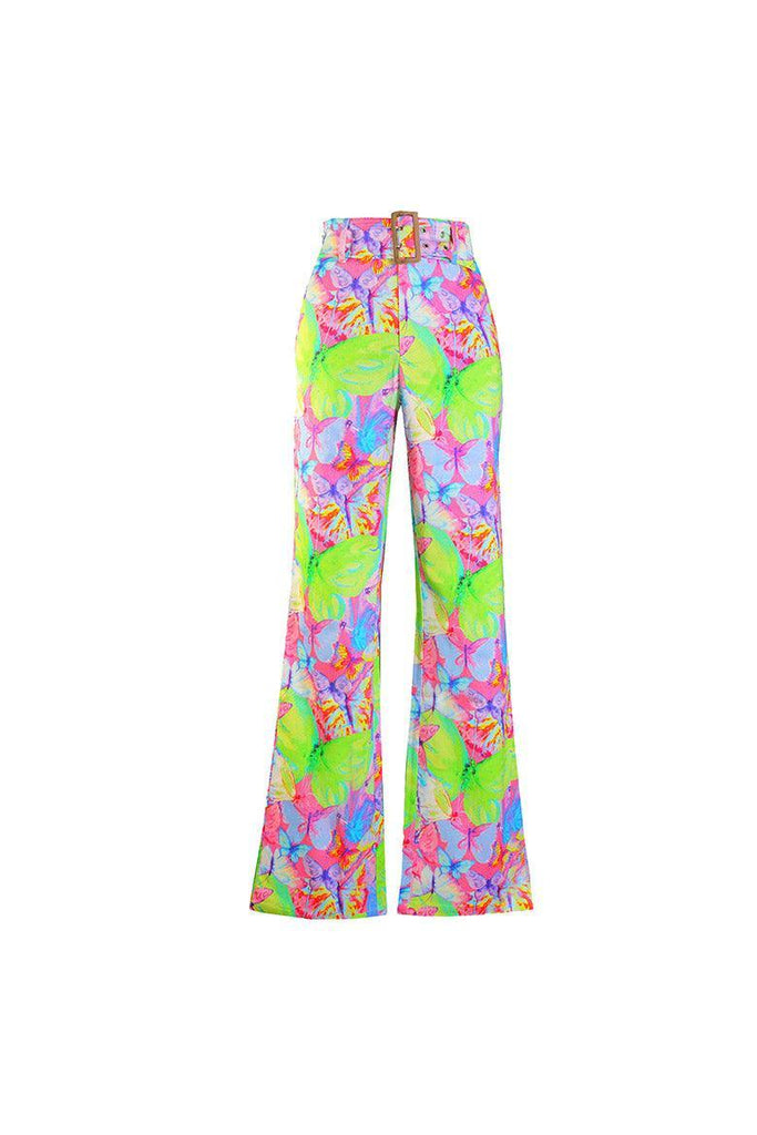 Metamorphosis Belted Bootcut Butterfly Jeans - Elsie & Fred