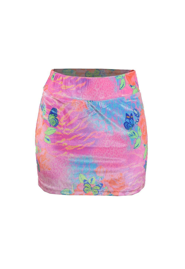 Death Valley Velour Tube Skirt in Animal Print - Elsie & Fred